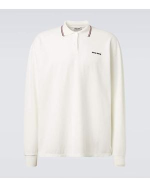 Miu Miu Polo En Coton - Blanc