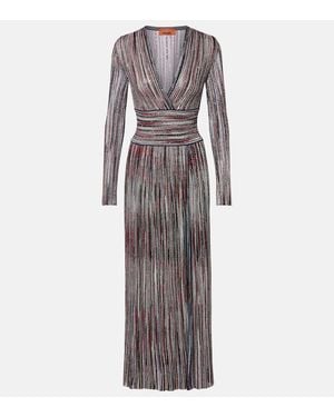 Missoni Striped Lame Maxi Dress - Grey