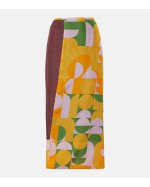 Dries Van Noten Gonna Lunga - Arancione