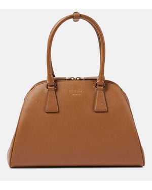 Prada Tote Medium Aus Leder - Braun