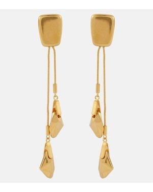 Tom Ford Miro Clip-On Drop Earrings - Metallic