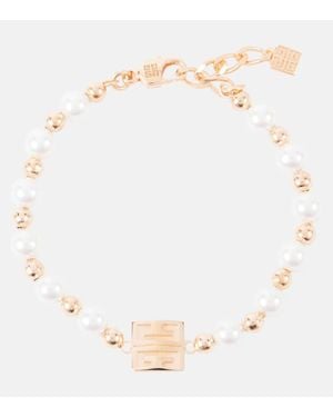 Givenchy Bracciale 4G Con Perle Bijoux - Neutro
