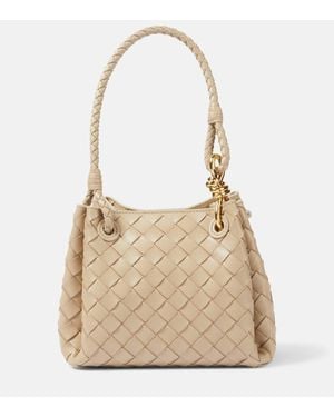 Bottega Veneta Parachute Small Intrecciato Leather Tote Bag - Natural