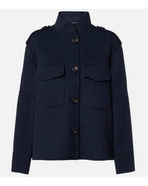 Max Mara Free Virgin Wool Jacket - Blue