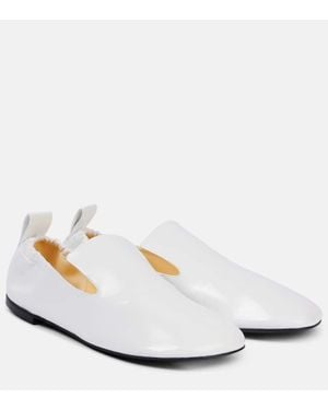 Proenza Schouler Slip-Ons Glove Aus Leder - Weiß