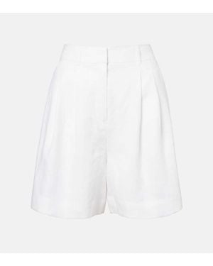 Posse High-Rise Shorts Marchello Aus Leinen - Weiß