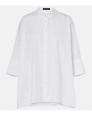 JOSEPH Congo Blouse Popelin Gots in White | Lyst