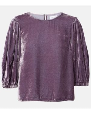 Velvet Nancy Top - Purple