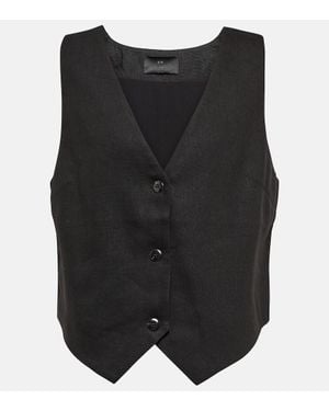 SIR. Veste En Lin Melange - Noir