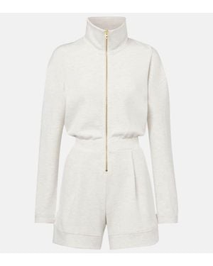 Varley Annika Jersey Romper - White