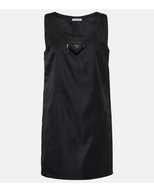 Prada Re-nylon Mini Dress - Black
