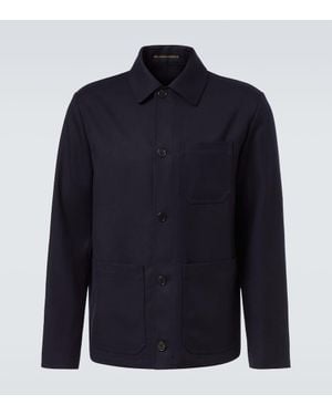 Slowear Feldjacke Aus Schurwolle - Blau