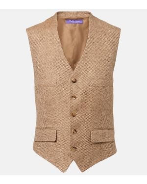 Ralph Lauren Weste Holland Aus Leinen-Tweed - Natur