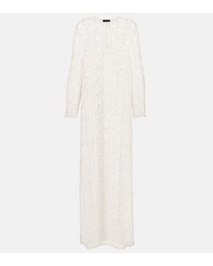 Nili Lotan Cotton Lace Maxi Dress - White