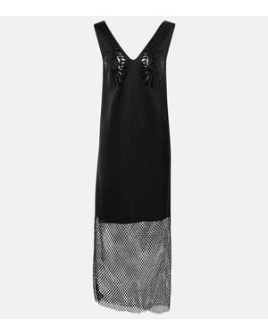 JACQUES WEI Satin Slip Dress - Black