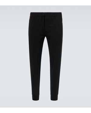 Prada Technical Cotton-Blend Slim Trousers - Black