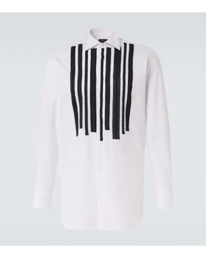 Junya Watanabe X Guy Rover Striped Cotton Shirt - White