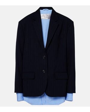 Acne Studios Single-Breasted Blazer - Blue