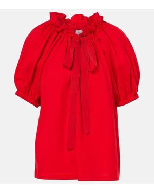 Patou Top Aus Baumwoll-Jersey - Rot