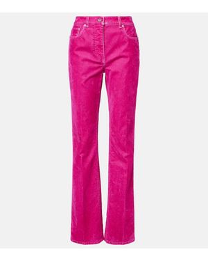 Ferragamo Gerade Hose Aus Einem Baumwollgemisch - Pink