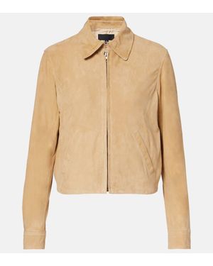 Nili Lotan Beauvais Suede Jacket - Natural