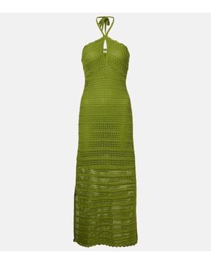 Jonathan Simkhai Koah Cotton-Blend Midi Dress - Green