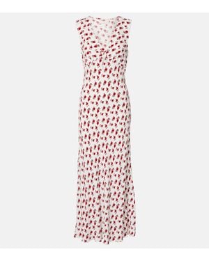 Faithfull the Brand Josephine Floral Maxi Dress - White