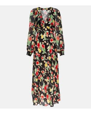 RIXO London Bedrucktes Midikleid Ayla - Mehrfarbig