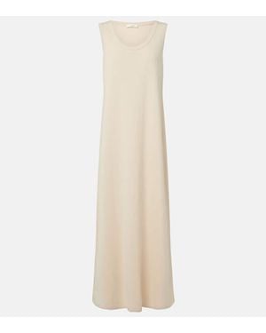 The Row Tetzi Cotton Jersey Maxi Dress - White