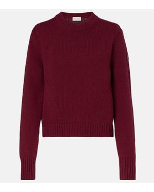 Moncler Pull En Cachemire Et Laine - Rouge