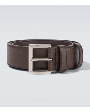 Prada Guertel Aus Saffiano-Leder - Braun