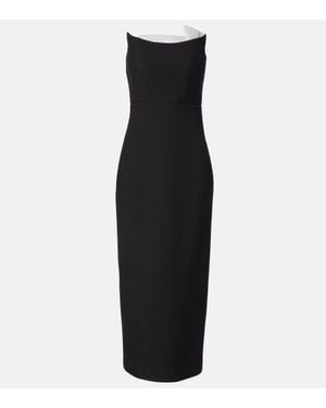 Roland Mouret Embellished Bustier Midi Dress - Black