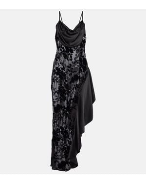 Rodarte Abito Sottoveste Asimmetrico - Nero