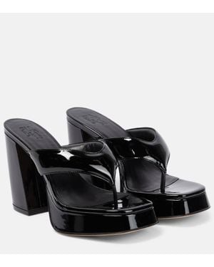 Gia Borghini Sandalen Gia 17 Aus Lackleder - Schwarz