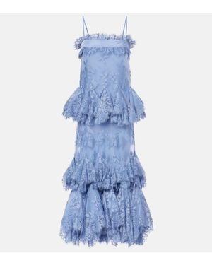 Zimmermann Abito Lungo Eden - Blu