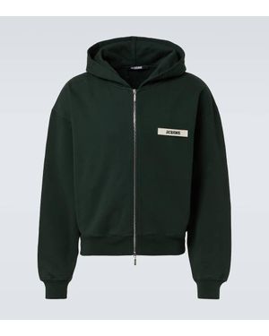 Jacquemus Kapuzenjacke Aus Baumwoll-Jersey - Grün