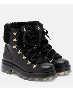 Bogner Bottines Swansea En Cuir Et Shearling - Noir
