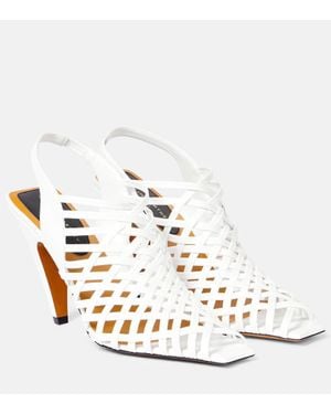 Stella McCartney Slingback-Pumps Stella Spur Aus Lederimitat - Weiß