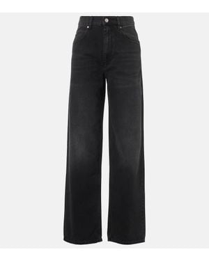 Isabel Marant Joanny Wide-Leg Jeans - Black