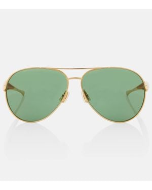 Bottega Veneta Occhiali da sole Uni Sardine stile pilota - Verde