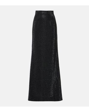 Roland Mouret Gonna Lunga Con Cristalli - Nero
