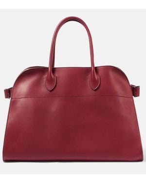 The Row Tote Soft Margaux 15 aus Leder - Rot