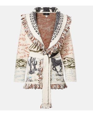 Alanui Cardigan Sunset Riders - Bianco