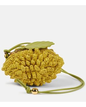 Loewe Monedero Lemon Paula's Ibiza De Rafia - Amarillo