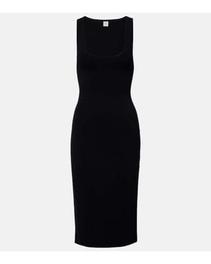 TOTEME Midikleid Aus Jersey - Schwarz