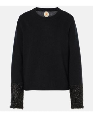 Jardin Des Orangers Pullover Mit Lame - Schwarz