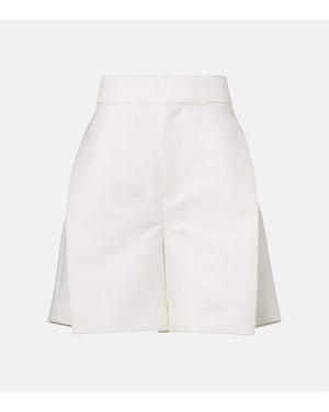 Victoria Beckham Shorts A Vita Alta - Bianco