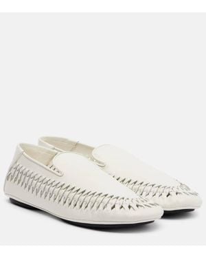 Proenza Schouler Slip-Ons Whip Aus Leder - Weiß