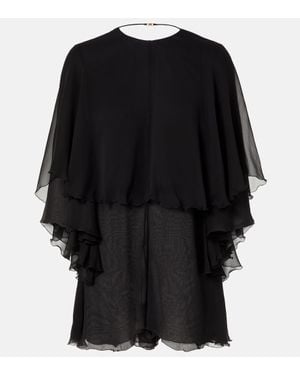 Saint Laurent Playsuit Aus Seide - Schwarz