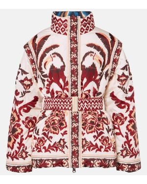 FARM Rio Reversible Printed Puffer Jacket - Red